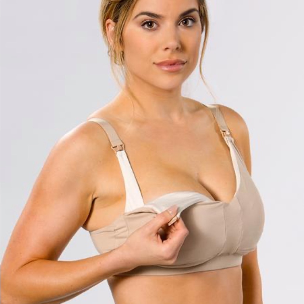 EUC Ollie Gray Nursing/Pumping Sports Bra
